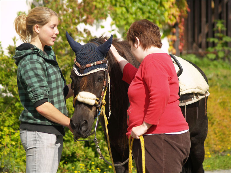 Reittherapie mit Behinderten